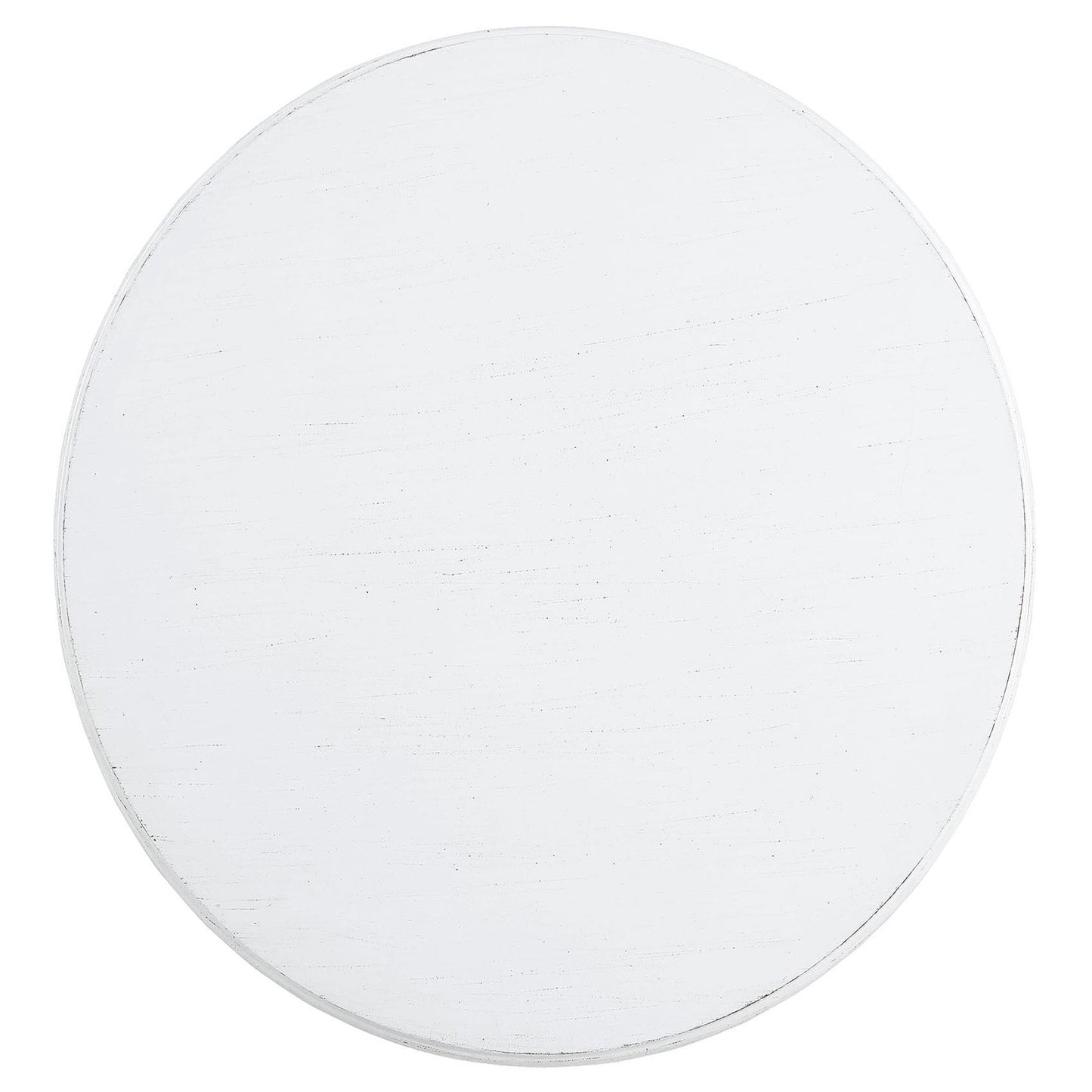 White Side Table with Turned Pedestal image 3