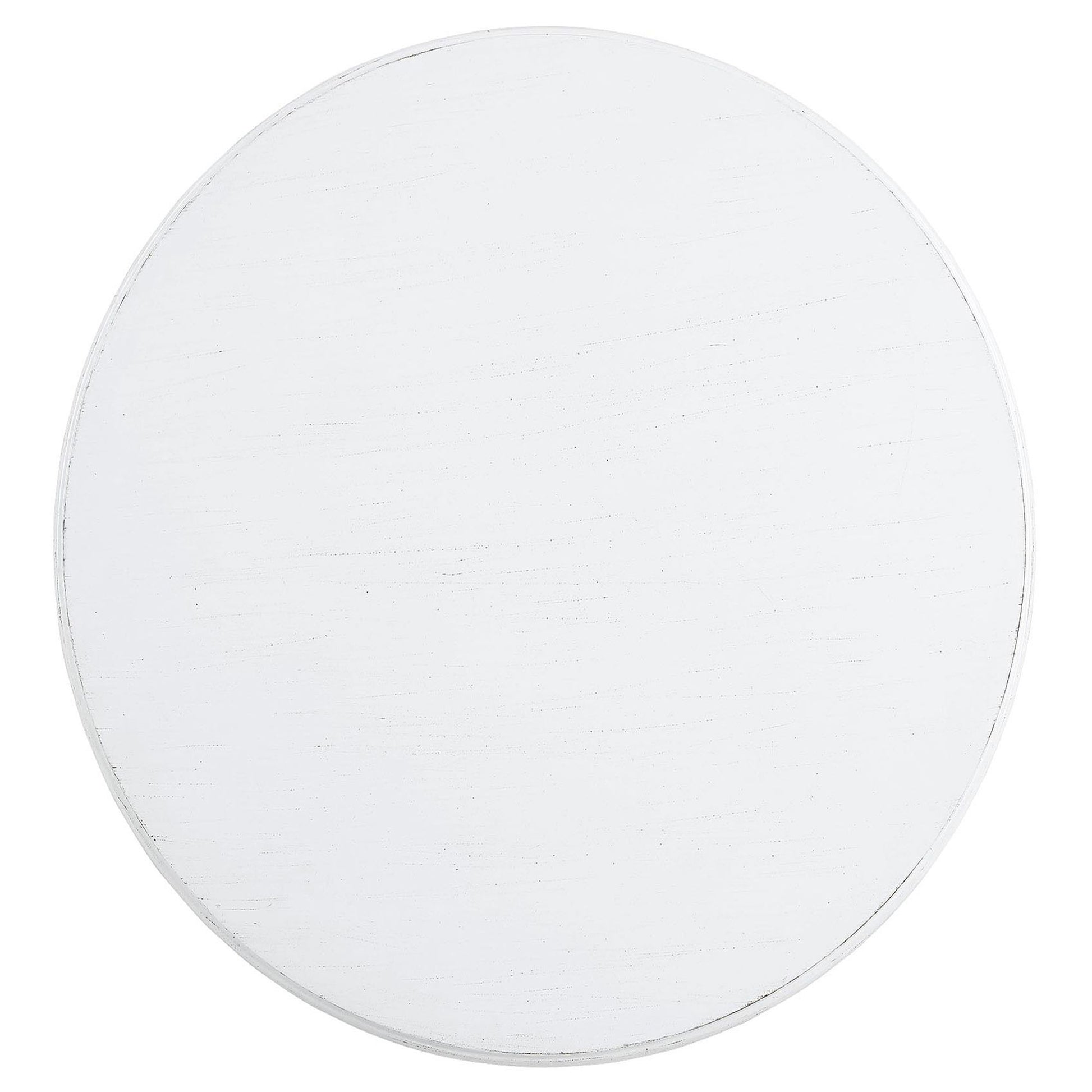 White Side Table with Turned Pedestal image 3