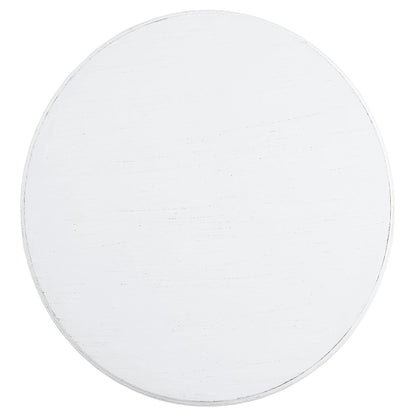 White Side Table with Turned Pedestal image 3
