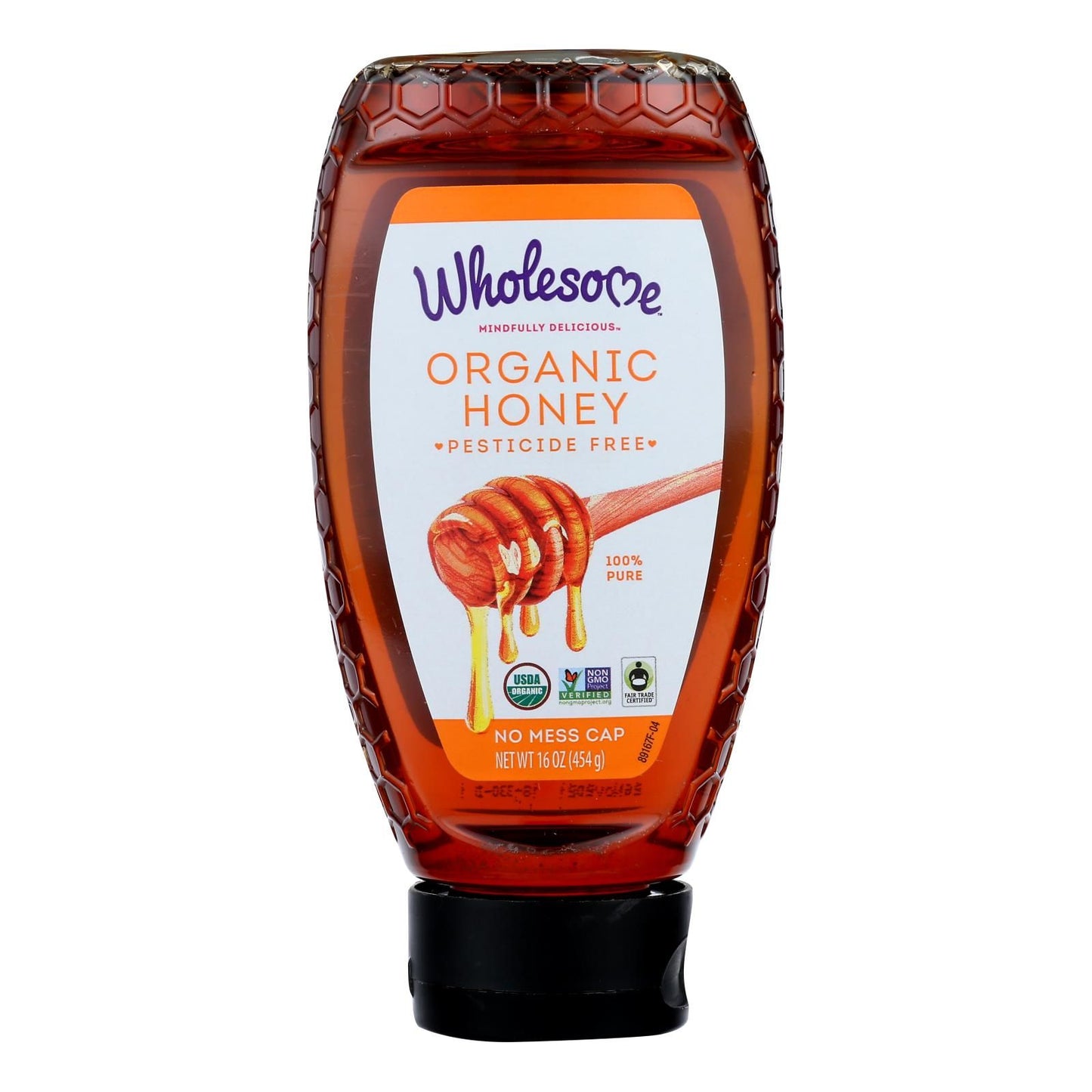 Wholesome Sweeteners Honey - Organic - Amber - Squeeze Bottle - 16 Oz - Case Of 6 image 2