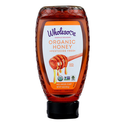 Wholesome Sweeteners Honey - Organic - Amber - Squeeze Bottle - 16 Oz - Case Of 6 image 2