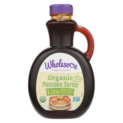 Wholesome Sweeteners Organic Syrup - Pancake Lite - Case Of 6 - 20 Fl Oz image 1