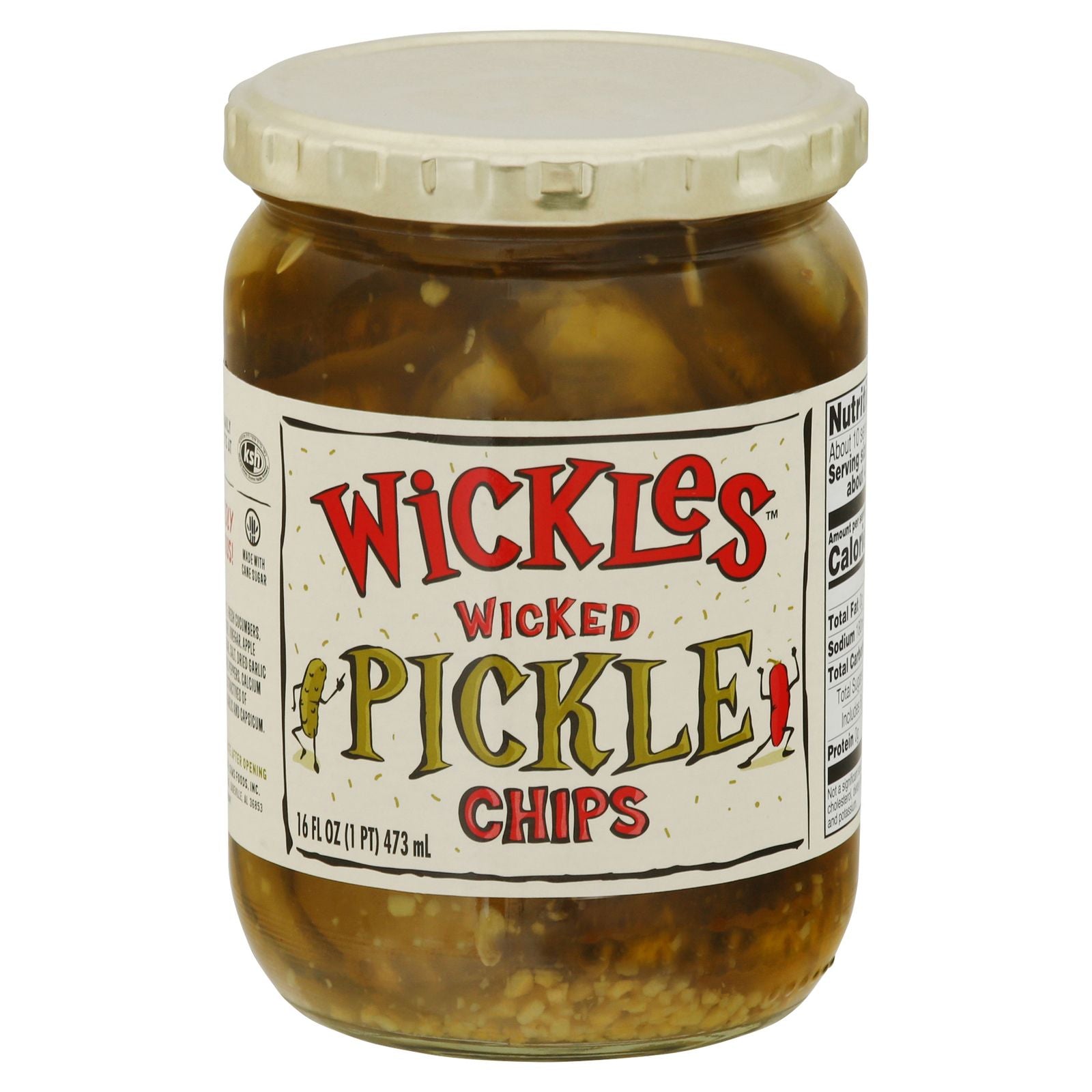 Wickles Pickle Chips - Case Of 6 - 16 Oz image 1