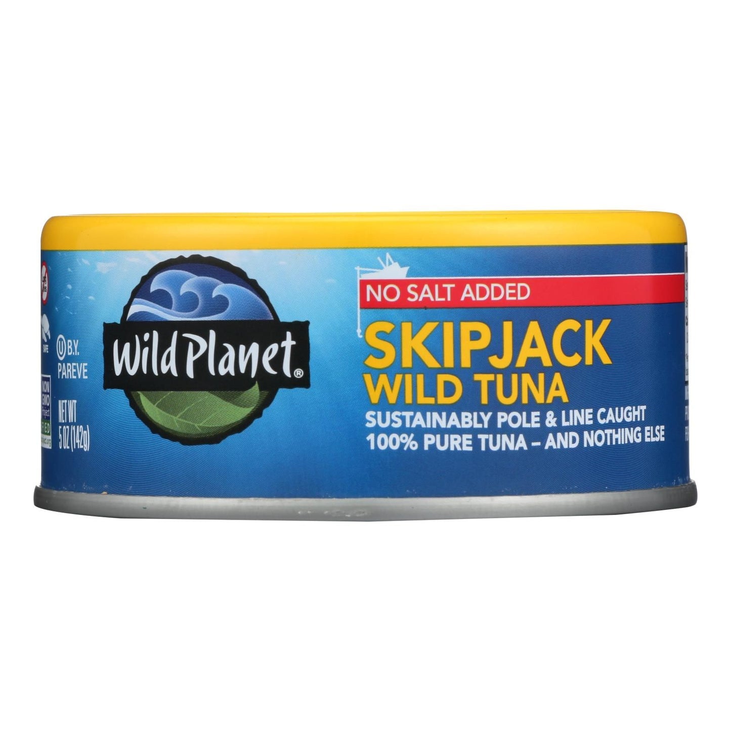 Wild Planet Wild Skipjack Light Tuna - No Salt Added - Case Of 12 - 5 Oz. image 2