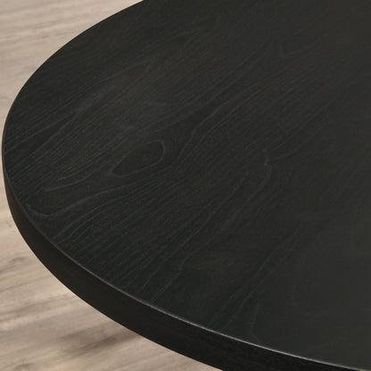 Windvale Cross-Buck Base Dining Table in Black image 6