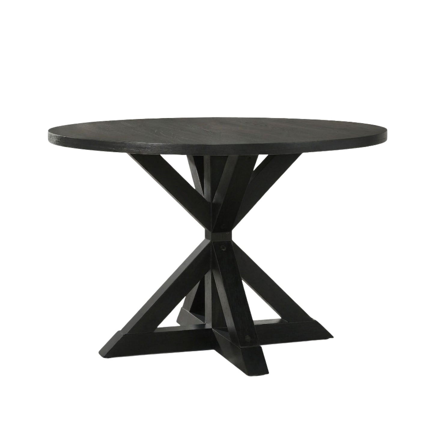 Windvale Cross-Buck Base Dining Table in Black image 11