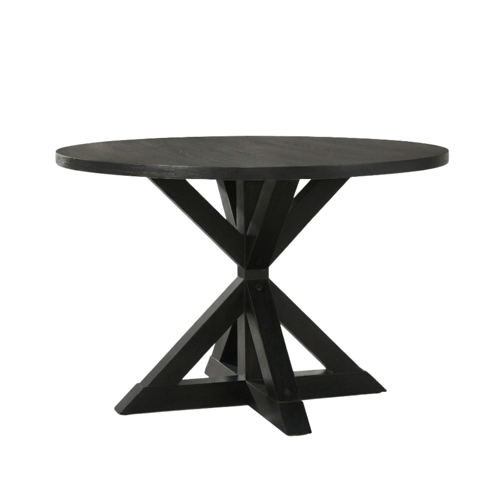 Windvale Cross-Buck Base Dining Table in Black image 11
