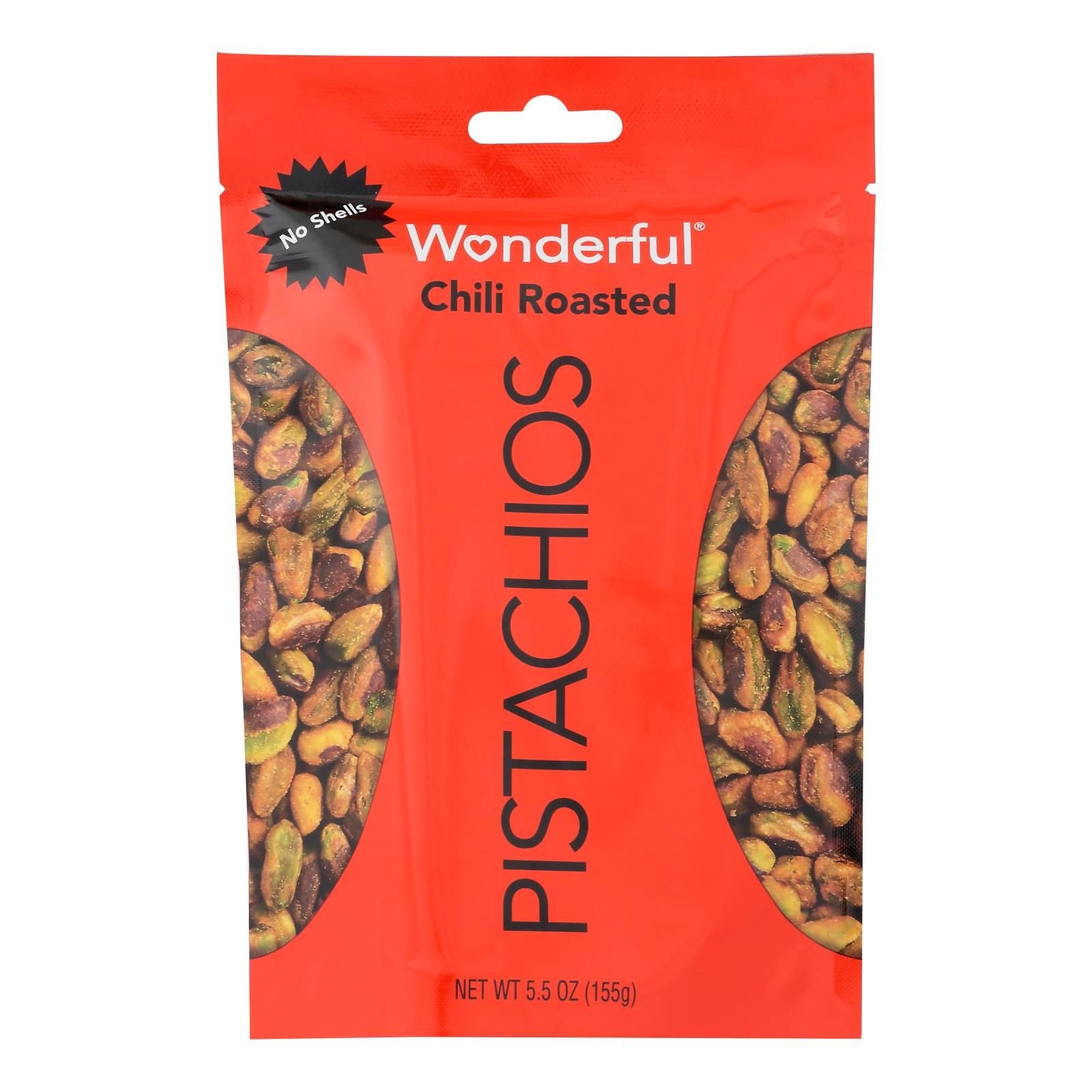 Wonderful Pistachios - Pistachios Chili No Shell - Case Of 10 - 5.5 Oz image 1
