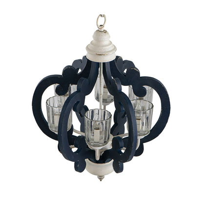 Wood Chandelier 6 - Light Farmhouse Pendant Lighting Natural Wood Hanging Light Fixture for Kitchen Living Dining Room,  image 8