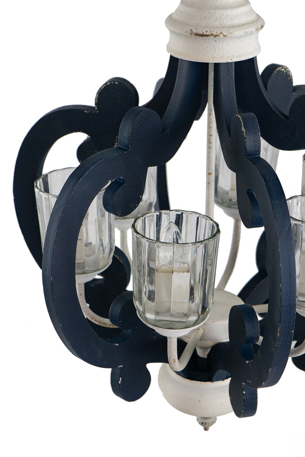Wood Chandelier 6 - Light Farmhouse Pendant Lighting Natural Wood Hanging Light Fixture for Kitchen Living Dining Room,  image 9