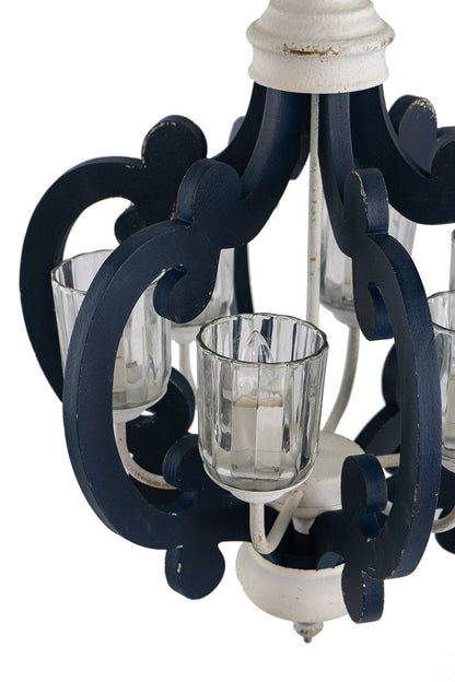 Wood Chandelier 6 - Light Farmhouse Pendant Lighting Natural Wood Hanging Light Fixture for Kitchen Living Dining Room,  image 9