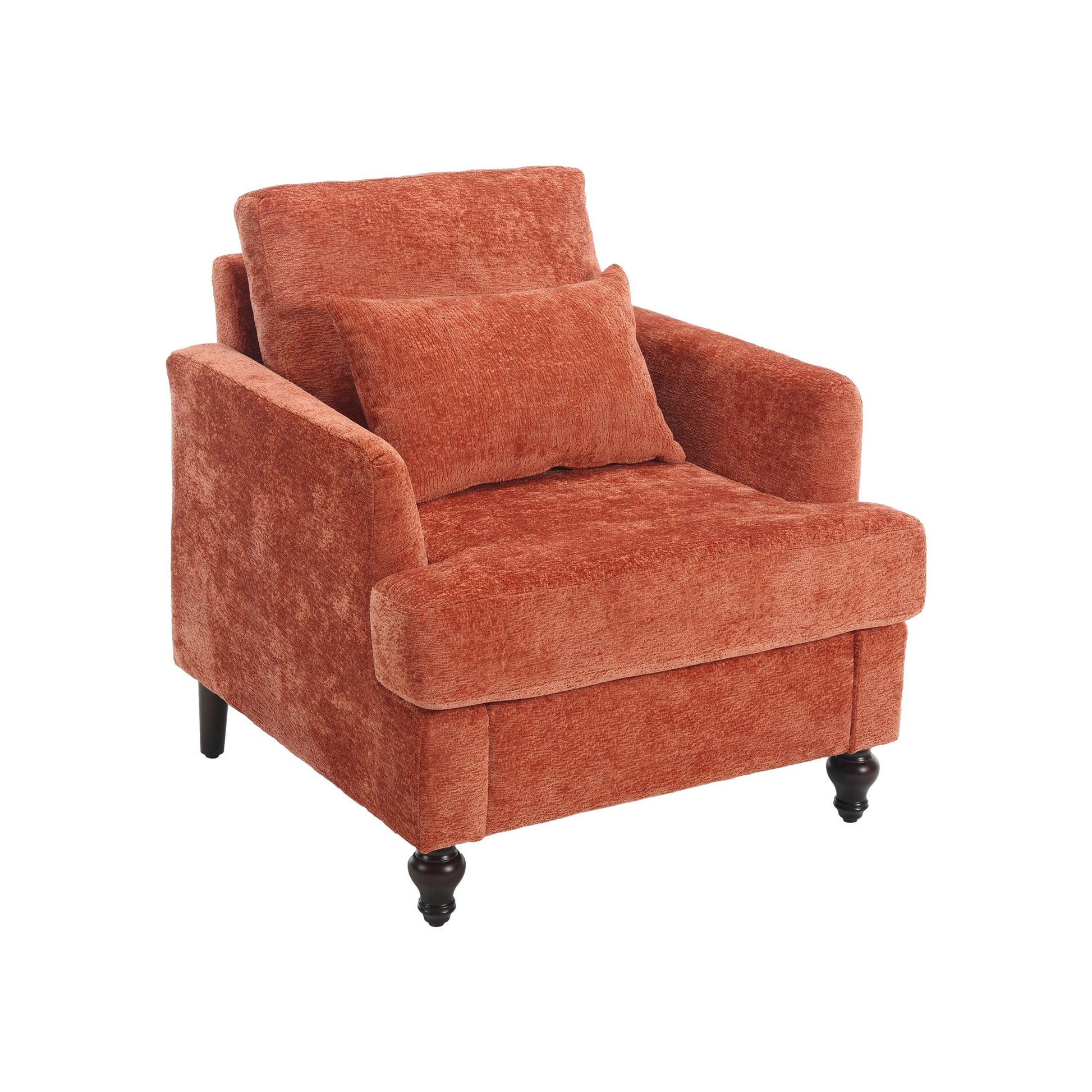 Wood Frame Armchair, Modern Accent Chair Lounge Chair for Living Room,Tufted Club Chair, Mid Century Modern Arm Chairs w image 13