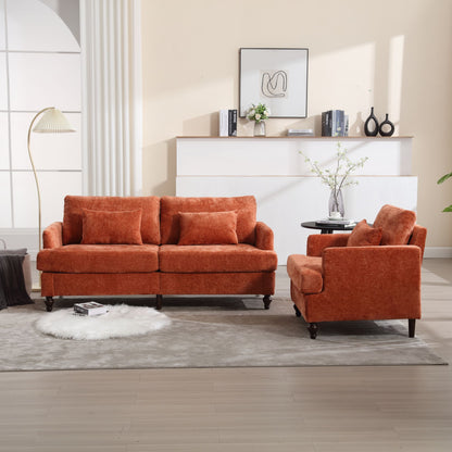 Wood Frame Armchair, Modern Accent Chair Lounge Chair for Living Room,Tufted Club Chair, Mid Century Modern Arm Chairs w image 4
