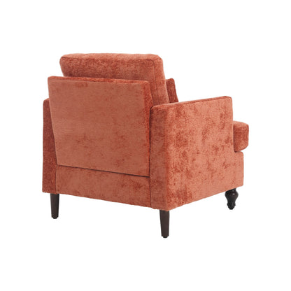 Wood Frame Armchair, Modern Accent Chair Lounge Chair for Living Room,Tufted Club Chair, Mid Century Modern Arm Chairs w image 15