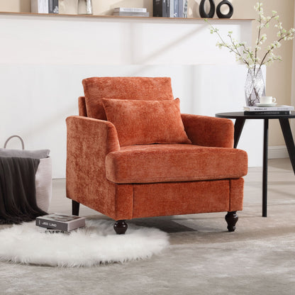 Wood Frame Armchair, Modern Accent Chair Lounge Chair for Living Room,Tufted Club Chair, Mid Century Modern Arm Chairs w image 5