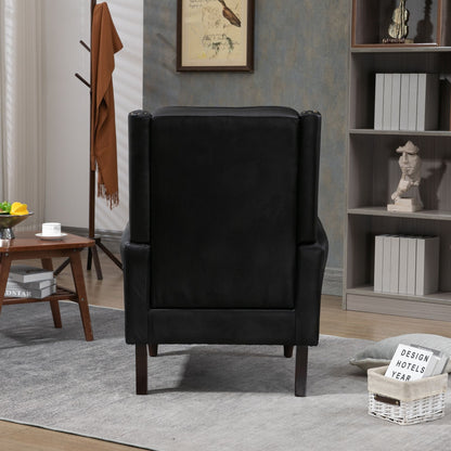 Modern accent chair - front view in living room
