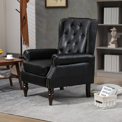 PU leather chair with high-resiliency foam - seat detail