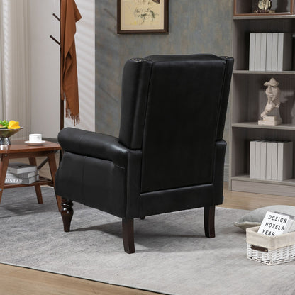 Lounge chair with sturdy construction - dimension diagram