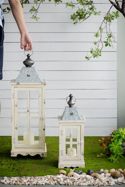 Wooden Candle Lantern Decorative, Hurricane Lantern Holder Decor for Indoor Outdoor, Home Garden Wedding image 10