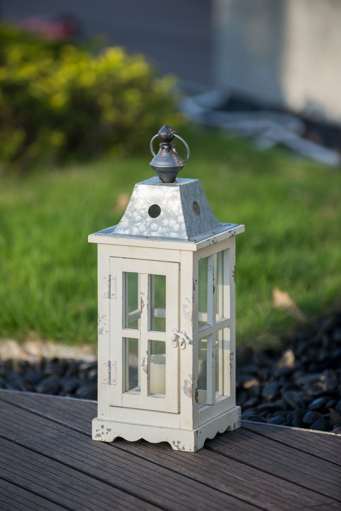 Wooden Candle Lantern Decorative, Hurricane Lantern Holder Decor for Indoor Outdoor, Home Garden Wedding image 15
