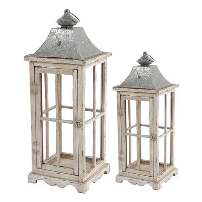 Wooden Candle Lantern Decorative, Hurricane Lantern Holder Decor for Indoor Outdoor, Home Garden Wedding image 8