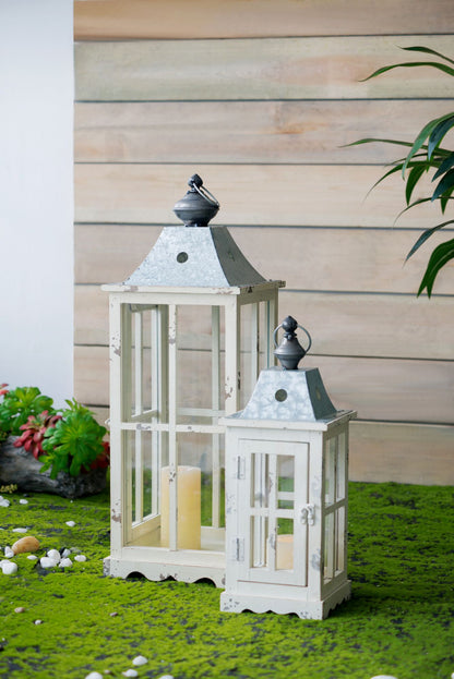 Wooden Candle Lantern Decorative, Hurricane Lantern Holder Decor for Indoor Outdoor, Home Garden Wedding image 12