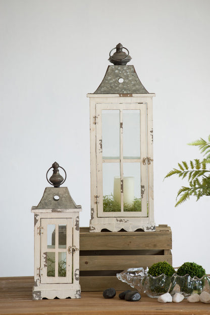 Wooden Candle Lantern Decorative, Hurricane Lantern Holder Decor for Indoor Outdoor, Home Garden Wedding image 13