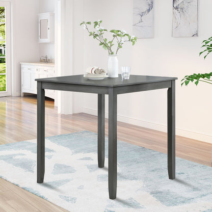 Wooden Dining Square Table, Kitchen Table for Small Space, 4 Person Counter Height Table, Gray,
ONLY THE TABLE image 1