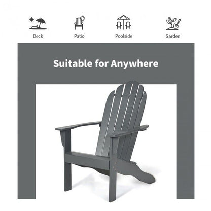 Wooden Outdoor Lounge Chair with Ergonomic Design for Yard and Garden image 4