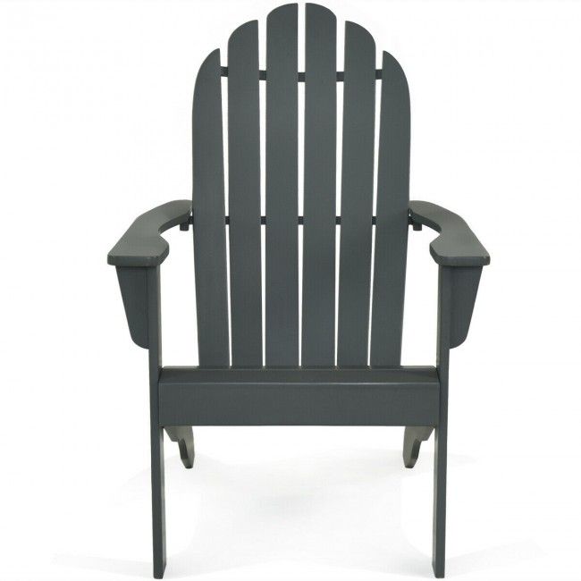 Wooden Outdoor Lounge Chair with Ergonomic Design for Yard and Garden image 3