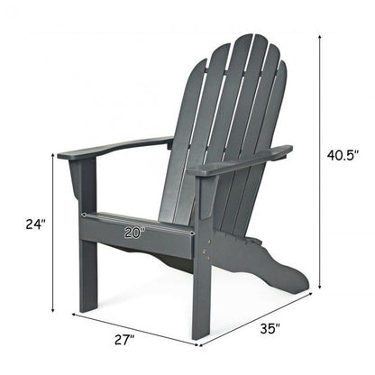 Wooden Outdoor Lounge Chair with Ergonomic Design for Yard and Garden image 2