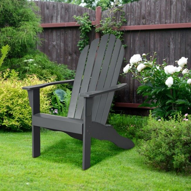 Wooden Outdoor Lounge Chair with Ergonomic Design for Yard and Garden image 5
