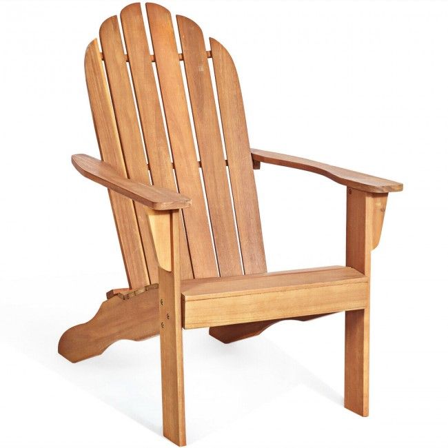 Wooden Outdoor Lounge Chair with Ergonomic Design for Yard and Garden image 18