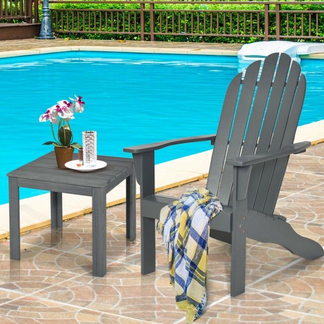 Wooden Outdoor Lounge Chair with Ergonomic Design for Yard and Garden image 12