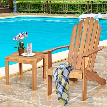 Wooden Outdoor Lounge Chair with Ergonomic Design for Yard and Garden image 19