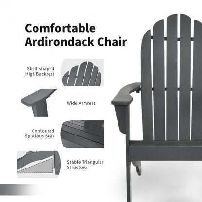 Wooden Outdoor Lounge Chair with Ergonomic Design for Yard and Garden image 8