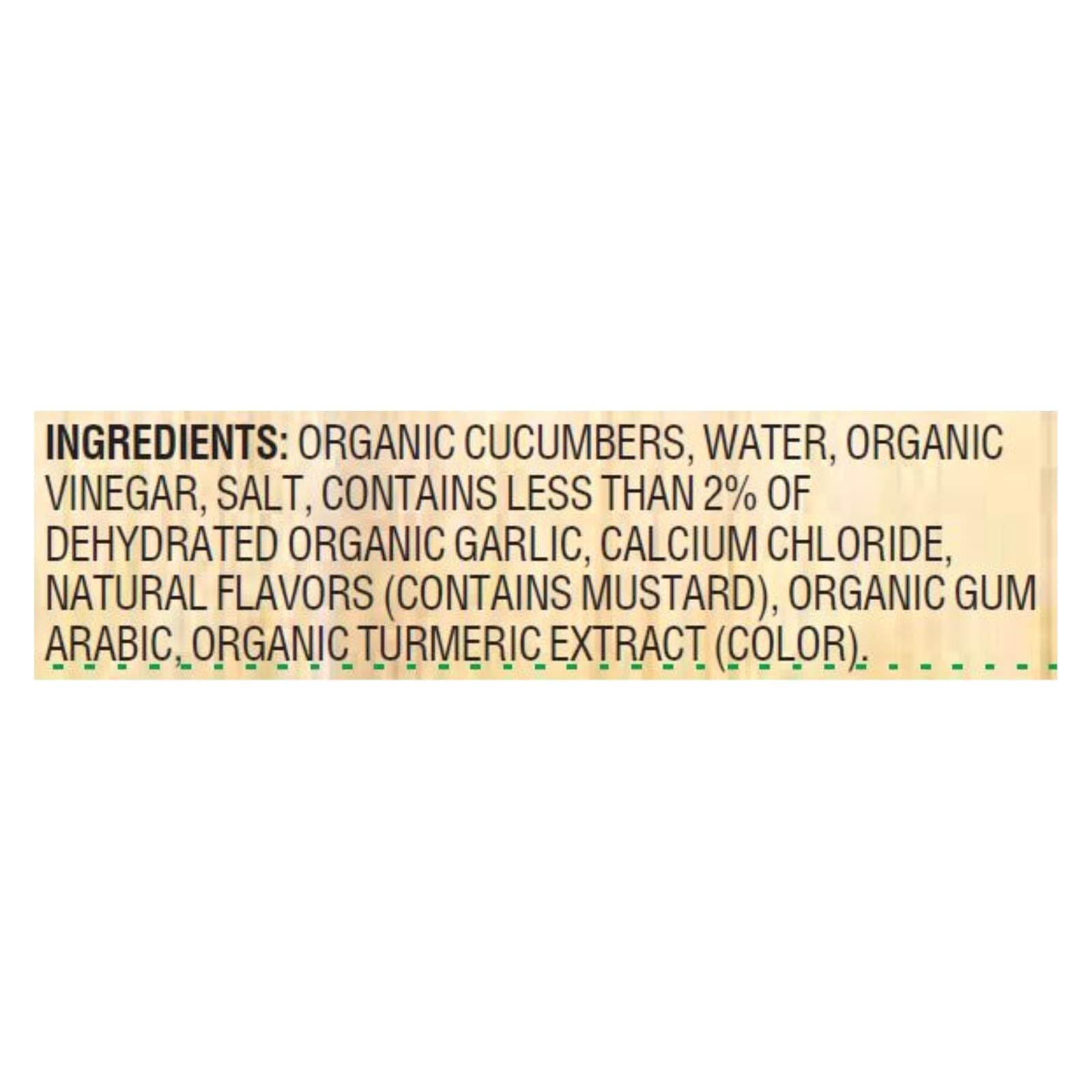 Woodstock Organic Kosher Baby Dill Pickles - Case Of 6 - 24 Oz image 3