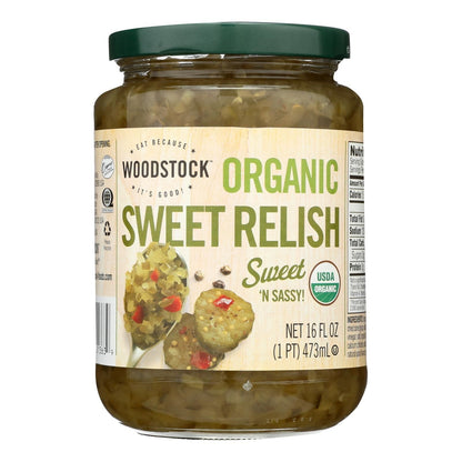 Woodstock Organic Sweet Relish - Case Of 12 - 16 Oz image 1