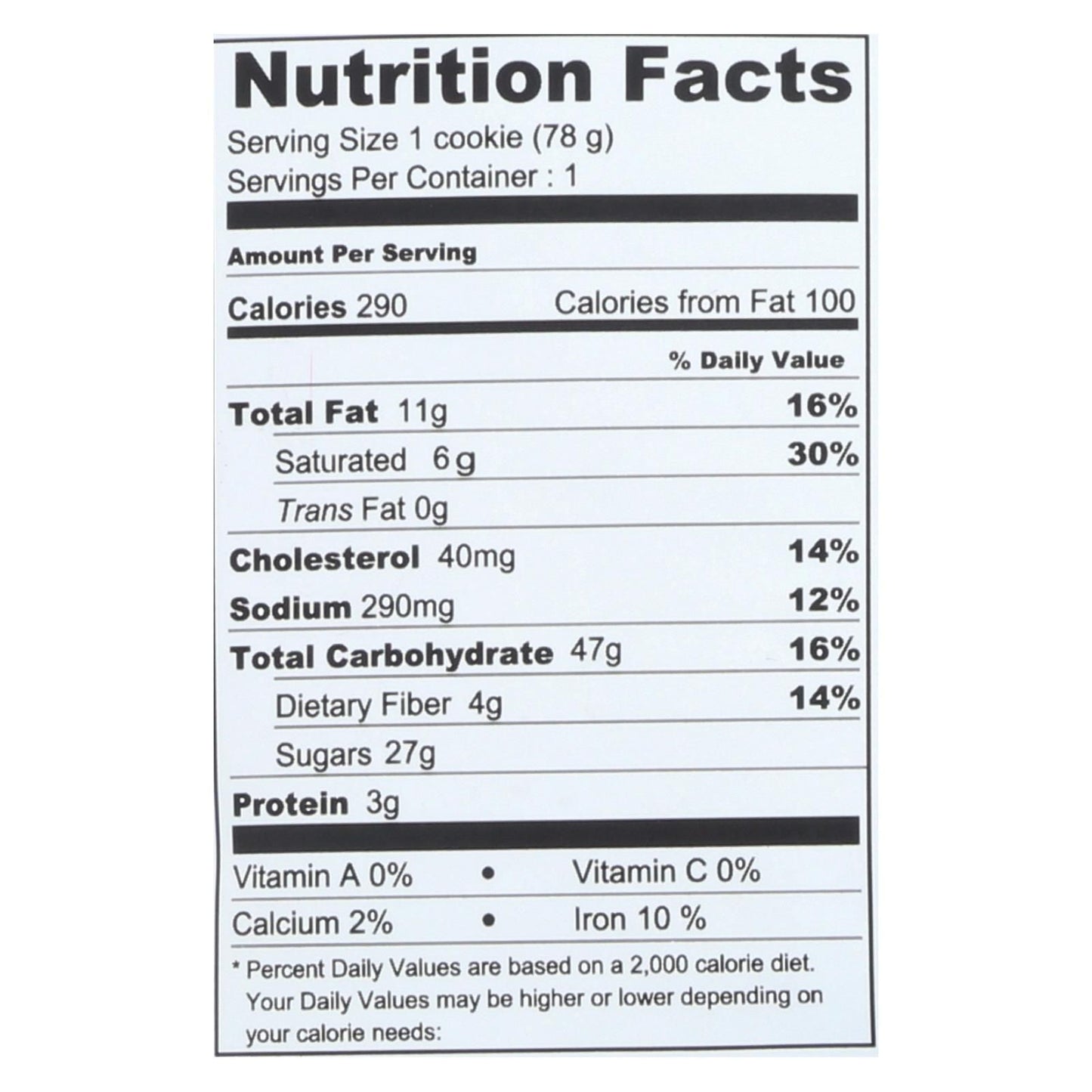 Wow Baking Cookie - Oregon Oatmeal - Case Of 12 - 2.75 Oz. image 2