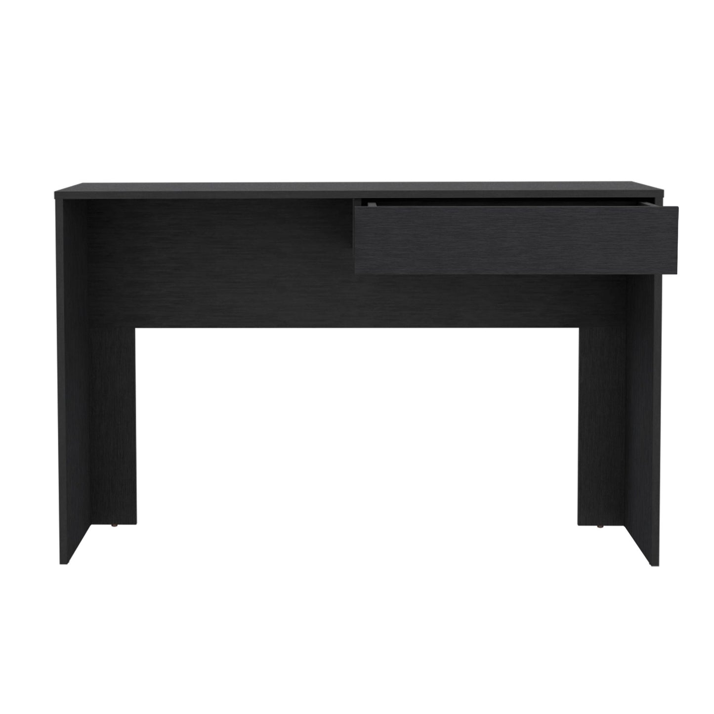 Writing Computer Desk with One Drawer, Black image 5