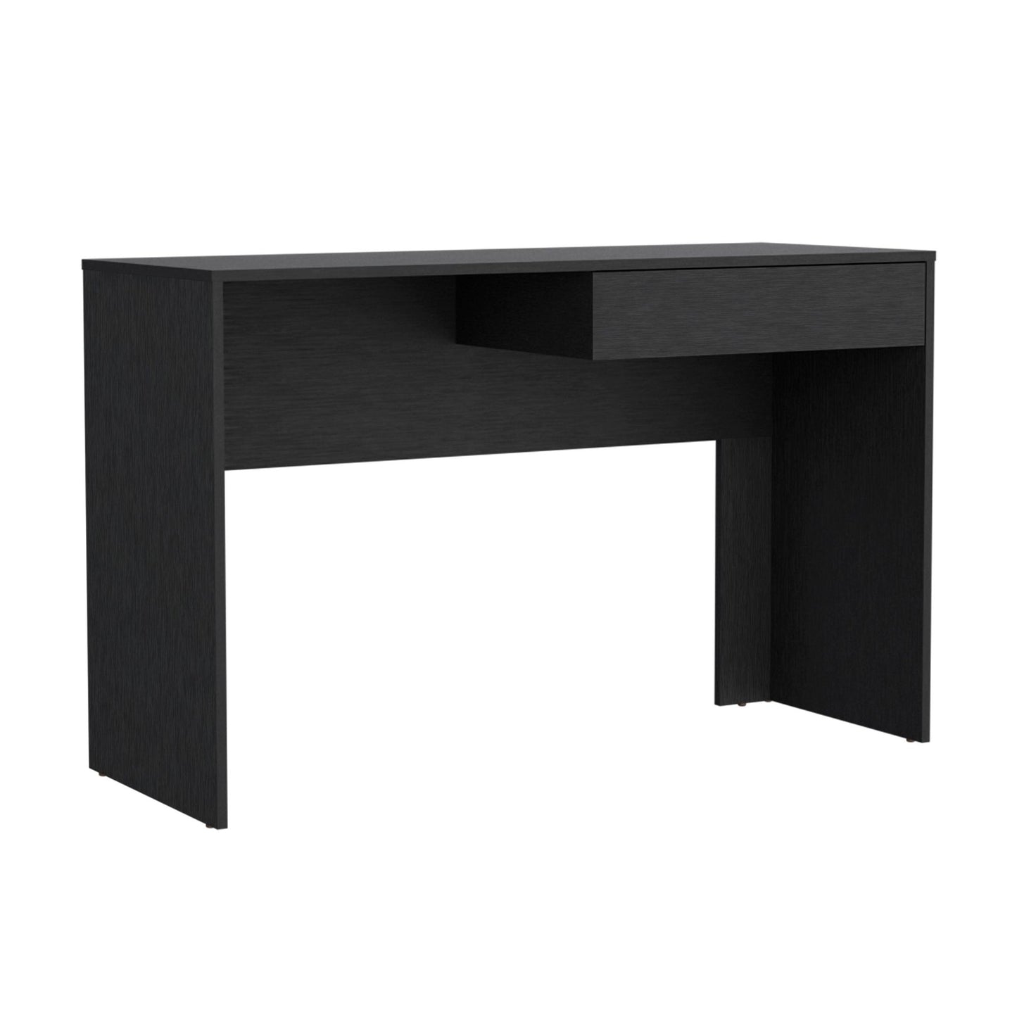 Writing Computer Desk with One Drawer, Black image 6