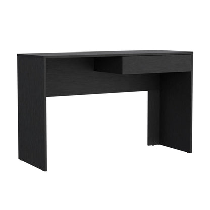 Writing Computer Desk with One Drawer, Black image 6