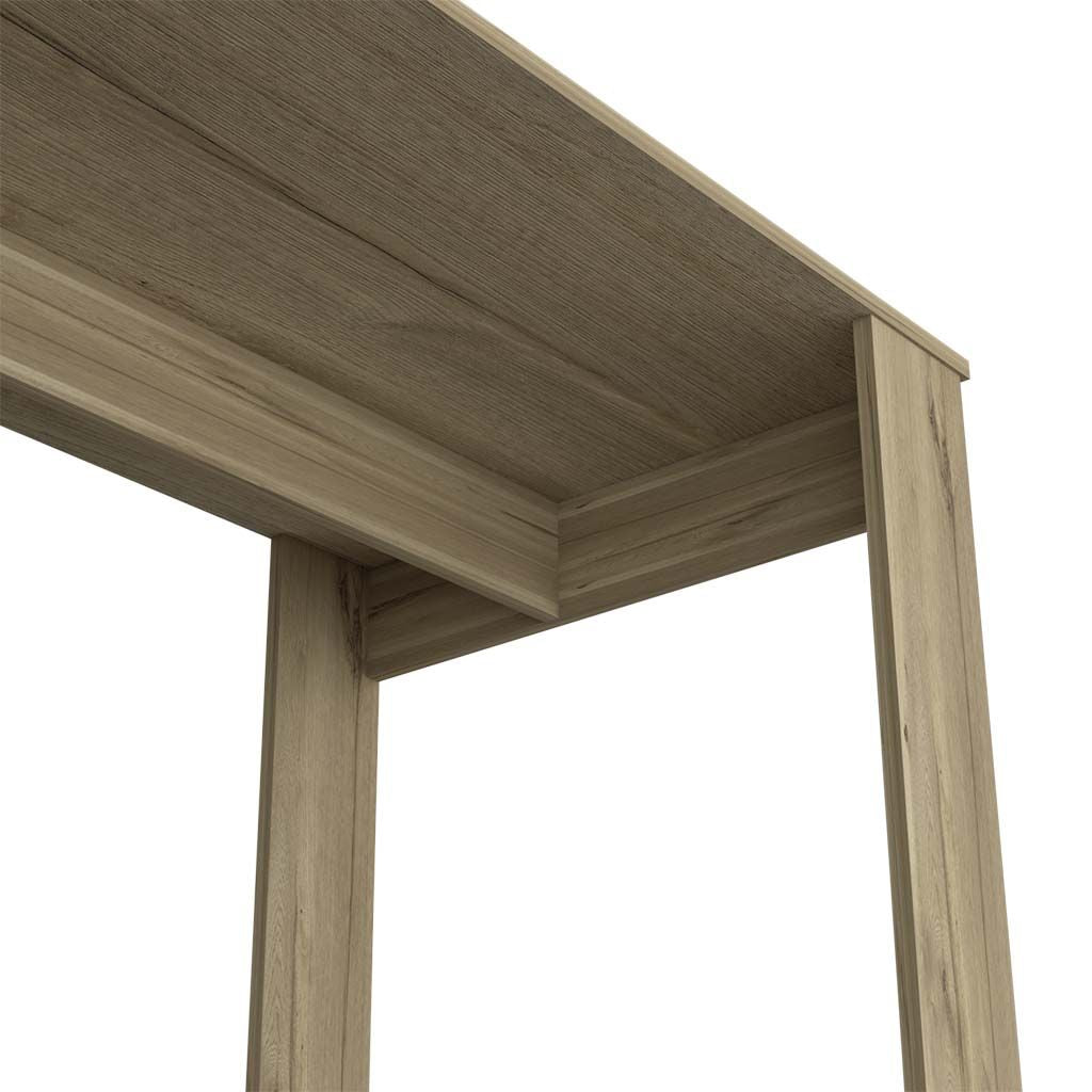 Writing Desk with Ample Workstation and Sturdy Legs, Light Oak image 3