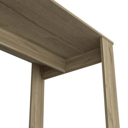 Writing Desk with Ample Workstation and Sturdy Legs, Light Oak image 3