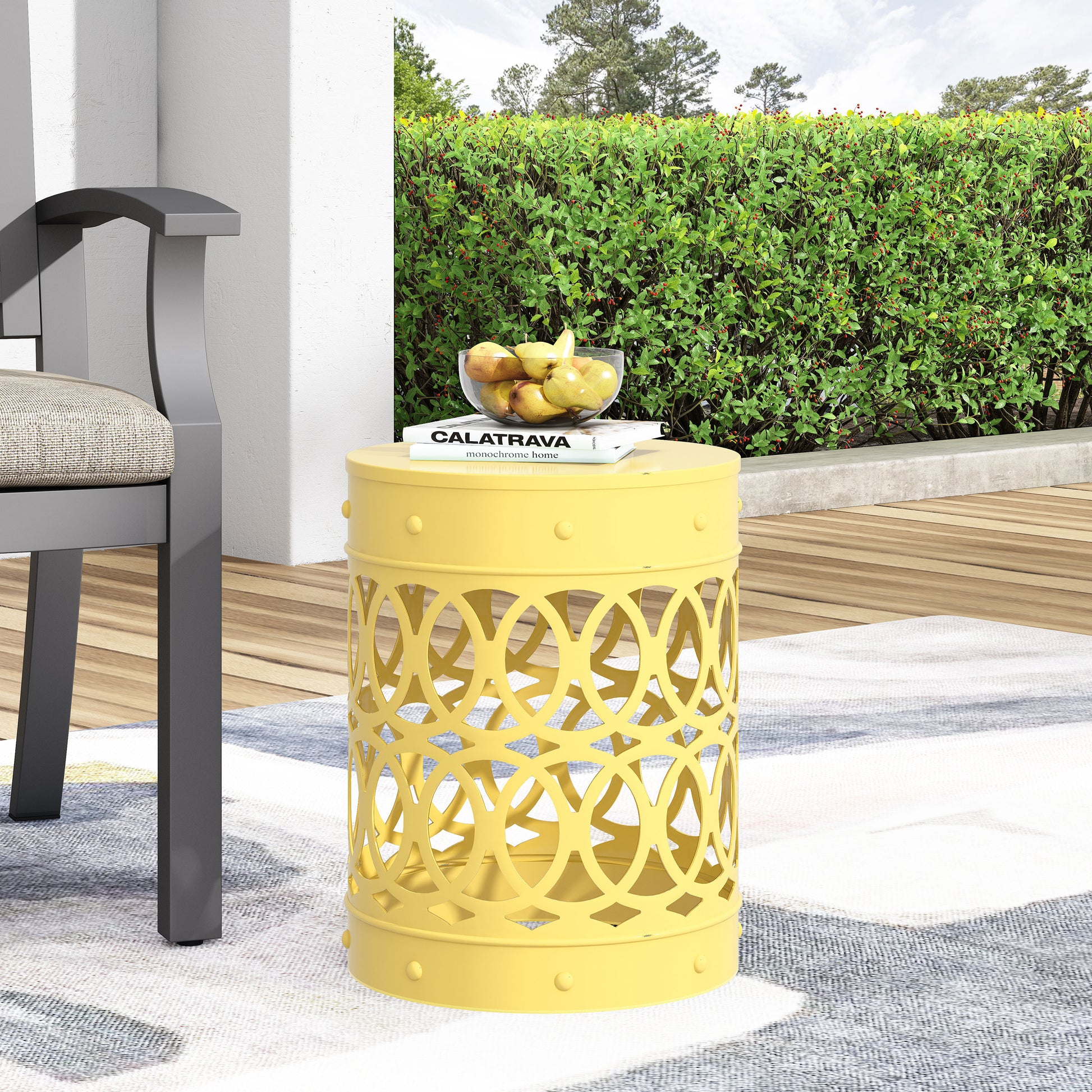 Outdoor Metal end Table -Large image 3