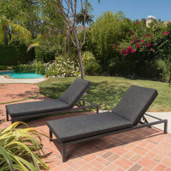 NAVAN CHAISE LOUNGE - DARK GREY