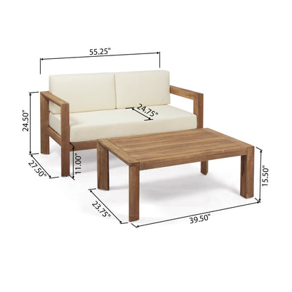 GENSER LOVESEAT & COFFEE TABLE image 6