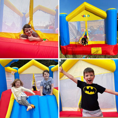YARD Bounce House Inflatable Bounce House with Basketball Hoop Royal Bouncer for Kids, Outdoor Bouncy House, Durable Sea image 6