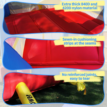 YARD Bounce House Inflatable Bounce House with Basketball Hoop Royal Bouncer for Kids, Outdoor Bouncy House, Durable Sea image 5
