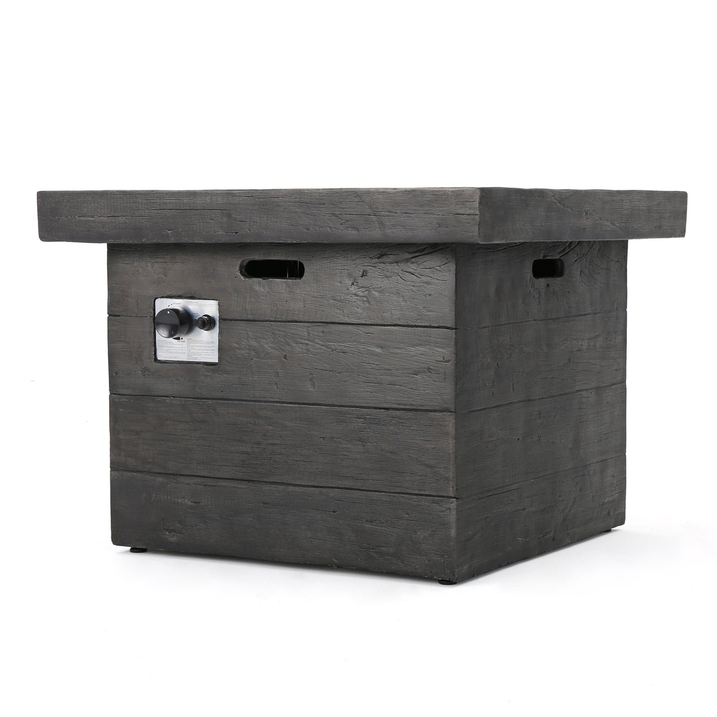 ANCHORAGE 32'' WOOD SQUARE MGO FIRE PIT GREY - 40,000 BTU image 8